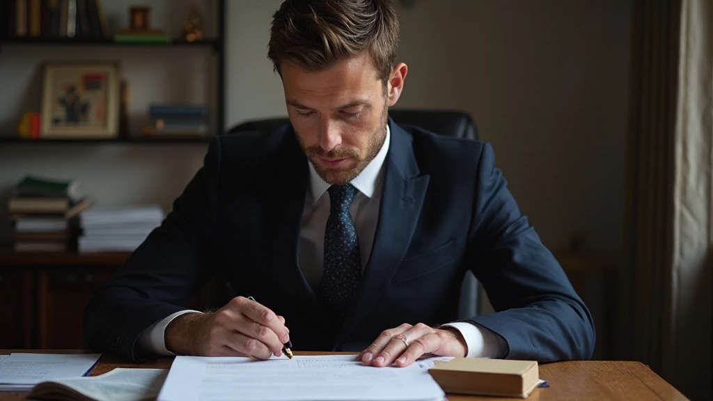 Juridisk handbok om familjerätt och vårdnadsfrågor ligger på skrivbord med penna